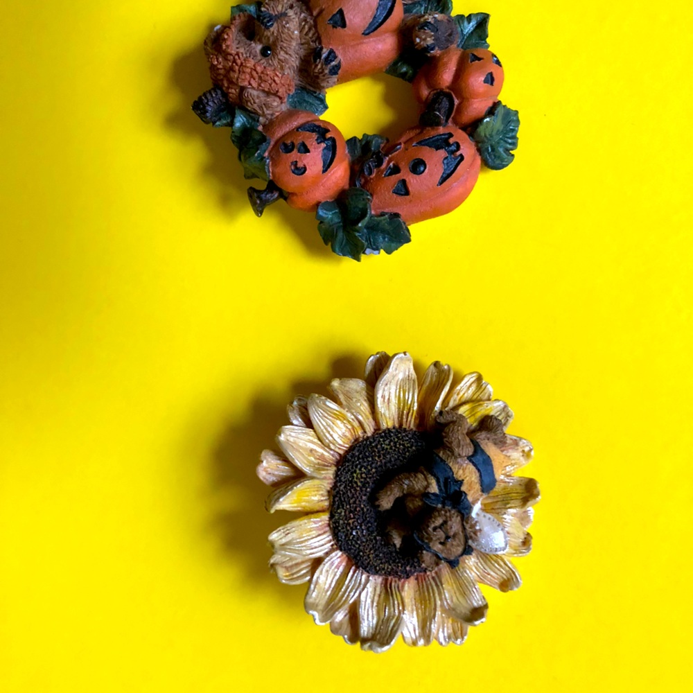 Two Boyd bear pins